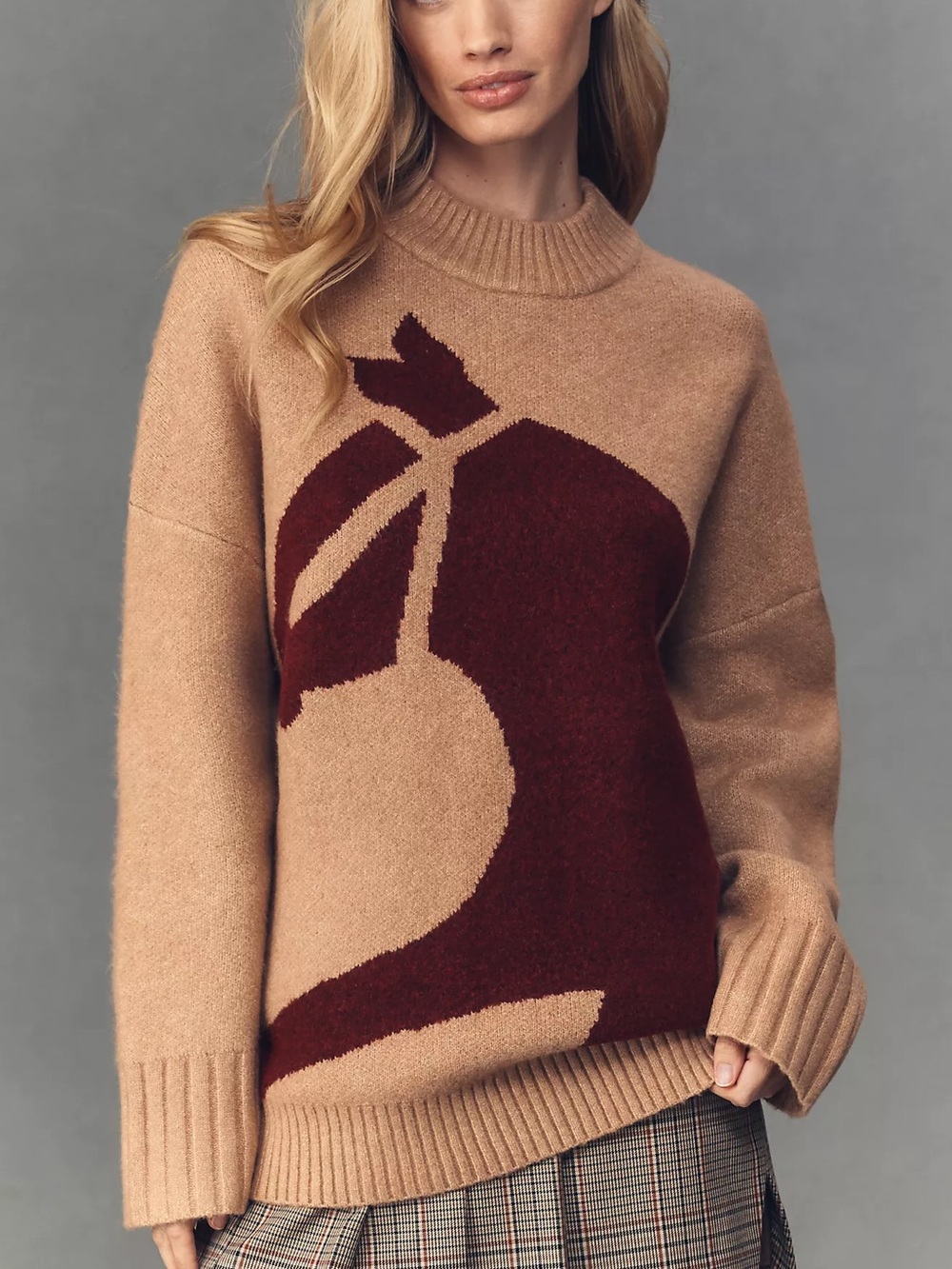 Corey Lynn Calter Anthropologie Horse Icon Pull Over Sweater M NWT